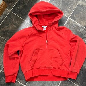 Athleta Red Hoodie Sweatshirt